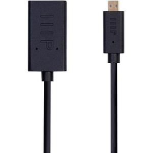 Monoprice 4K Small Diameter High Speed HDMI Female to Micro HDMI Male Passive Cable - 6 Inch - Black | 4K@60Hz, 18Gbps, 40AWG, Compatible with Gopro Hero and Other Action Camera/Cam - UltraFlex Series