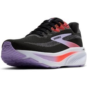 Brooks Womens Ghost 17 Neutral Running Shoe (9, Black/Purple/Coral)