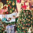 Ferraycle 36 Pcs Gingerbread Christmas Ornaments Christmas Tree Decorations 3 Inch Decorations Wooden Hanging Ornaments for Xmas Tree Home Kitchen Holiday Party Decor(Classic Style,Red)