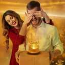 Northern Lights Ocean Wave Projector Crown Light, 16 Colors Gradual Rotating Water Ripple Lamp, Wave Night Light with Remote Control for Bedroom Living Office Restaurant Bedroom Bar