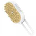 4 in 1 cat brushes for indoor cats, Rechargeable Pet Steam Brush for Shedding, Quiet Detangling Brush for Long Haired Cats and Dogs(White,1 Pcs)