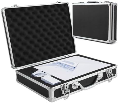 Starlink Mini Aluminum Hard Case,Waterproof Travel Portable Case fits Starlink Mini Dish Kit Perfectly Protection for Kickstand,Pipe Adapter,Cables,Power Supply&More-Dual Layer Shock,Thickened Corners