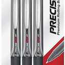 PILOT Precise V5 RT Refillable & Retractable Liquid Ink Rolling Ball Pens, Extra Fine Point (0.5mm) Black Ink, 3-Pack (26052)