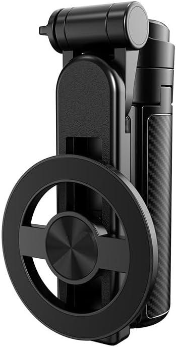 2026 4-in-1 Magnetic Selfie Stick with 360 Rotating Tripod and Wireless Remote for iPhone & Android Portable for Travel (Clamp)