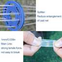 Lawaia Cast Net with Lead Sinkers Fishing Throw Nets Hand Castnet Shrimp Bait Traps 1/2 inch Mesh for Freshwater Saltwater with 3ft/4ft/5ft/ 6ft/ 7ft/ 8ft/ 9ft/ 10ft/ 11ft/ 12ft Radius
