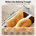 2 Slice Toaster - Stainless Steel, 1.5" Extra Wide Slots, 6 Browning Settings, Bagel/Defrost/Cancel Modes, Green