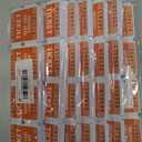 Pack Of 7 L LIKED 200 Raffle Tickets, 50/50 Double Roll Tickets for Event, Raffles, Carnival, Door Prizes and Class Reward (Orange)