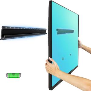 No Stud TV Wall Mount for 12-55 inch TVs, No Drill TV Mount Holds up to 100 lbs,Studless Drywall TVs Bracket, Bubble Level Included, Low Profile, Non Screw, Easy to Install for Bedroom Living Room