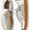 Rosella Carlie Sneakers for Women - Comfortable Casual Walking Tennis Shoes Non-Slip Shoes for Women - Lace-Up Fashion Sneakers Trendy Women's Footwear 7.5