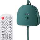 Christmas Light Controller with Remote, Create Dazzling Lighting Displays with Multiple Functions, Timer, Dusk to Dawn Sensor, Adjust Speed for Christmas Outdoor String Light (1 Channel, 16 Functions)