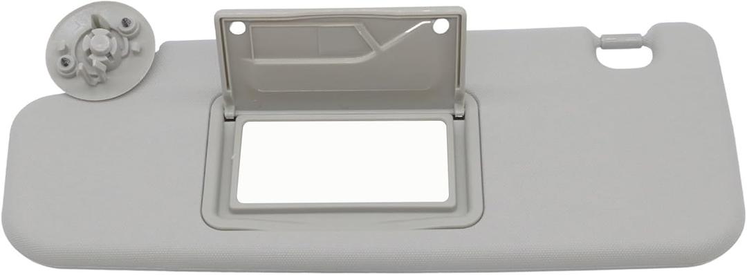 Nakkaa Driver Side Gray Sun Visor Compatible with Sonic Spark 2011-2022 | Left Side Sun Visor 95091732 42481829 42478247 42481827 42478249