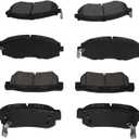 EXPPOWER Replacement for Front and Rear Brake Pads Ceramic Silverado 1500 1999-2006,GMC SIERRA 1500 1999-2006,ASTRO 2003-2005,GMC SAFARI 2003-2005,TAHOE 2000/2001,GMC YUKON 2000/2001 (D785,D792)