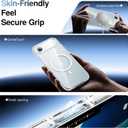 SMARTDEVIL 4 in 1 Magnetic MagSafe Case for iPhone Air, Magnetic Clear Shockproof Cover with 2 Screen Protectors, Military Grade Drop Protection Shockproof Slim Phone Case (White)