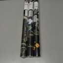 3 x Removable Peel and Stick Wallpaper Boho 17.5 x 118 in Floral for Bedroom Bathroom Easy Peel Off Stick on Wallpaper Contact Paper Renter Friendly Wall Paper (Dark)