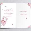 7 x Granddaughter Valentine Card, Happy Valentine's Day Card Gifts for Granddaughter (QQ-153)