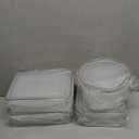 4 Pieces Food Storage Containers with Lids EXTRA LARGE Freezer Containers for Food BPA-Free Meat Fruit Vegetables Plastic Containers with lids Storage Airtight Leak-Proof Food Boxes for Kitchen