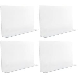 Luxshiny 4Pcs Shower Splash Guard - Transparent PVC Bathtub Water Barrier for Corner Protection and Easy Installation