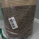JMvicyroam Woven Blanket Basket,65L Large Storage Bin for Blankets Toys Clothes,Decorative Rope Basket for Living Room Bedroom with Handles, Jute&Black