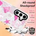 ChiCsFleur for Samsung Galaxy S23 Plus Case, TPU Phone case with Camera Protection for Women Girls Teens - Pink Preppy Sea Manta Y2K Shell Starfish Elegant Artsy Coral Ocean Gift Aesthetic Unique