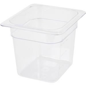 Excellante Sixth Size 1/6-Inch Deep Polycarbonate Food Pan