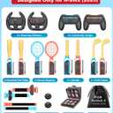 NinABXY For 2025 Nintendo Switch 2 Sports Accessories 20 in 1 Bundle,Designed for Switch Sports Games,Mario Golf Super Rush,Mario Tennis Ace,Just Dance,Ring Fit Adventure