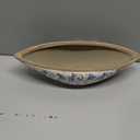 13in. Tuscan Ceramic Blue Scroll Decorative Bowl