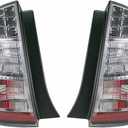 TRQ Rear Tail Lights Set TO2818136 TO2819136 Compatible with 2006-2009 Toyota Prius