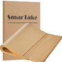 SMARTAKE 200 Pcs Parchment Paper Baking Sheets, 12x16 Inches Non-Stick Precut Baking Parchment, for Baking Grilling Steaming Bread Cup Cake Cookie and More (Unbleached)