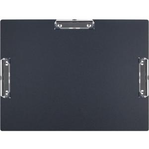 Acocony 11x17 Clipboard Three Clip Super Tough Extra Large Clipboard PP Plastic Not Fragile 11 x 17 Clipping Board Black Pack of 1