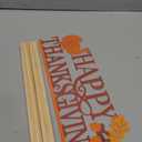 COCHIE Metal Happy Thanksgiving Sign, Fall Leaves Turkey Table Centerpieces Decorations for Home, Office, Shelf, Mantel, Indoor, Traditional Party Supplies Decor (Thanksgiving)