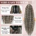 FREEMEIGE Claw Clip Ponytail Extension Long Wavy Ponytail Extension 30" Curly Pony Tail Clip in Hair Extensions for Women Fluffy Natural Looking Synthetic Hairpiece for Daily Use