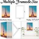 16x24 Picture Frame Set of 5, White Photo Frames High Transparent Wall Gallery Desktop Horizontal Vertical for Canvas Collage Photo Poster Certificate 16 x 24 inches