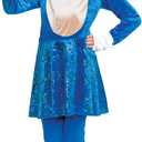 Disguise Sonic the Hedgehog Costume for Girls, Official Sonic Movie Costume and Headpiece, Kids Size Large (10-12)