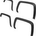 ALMULOO Fender Flares Set Compatible with 2014-2015 GMC Sierra 1500 Front & Rear Wheel Eyebrow 4PCS Fender Trim Plastic(PP+T30) Textured Black
