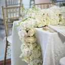 ShinyBeauty 60" X 102" White Sequin Tablecloth, Wedding Table Cloth, Sparkle Sequin Linens, Sequin Tablecloth Rectangle, Sparkling Sequin Table Overlay (60x102-Inch, White)