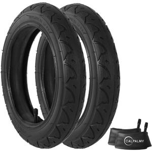 CALPALMY (2 Sets) 12"/14"/16"/18"/20" Bike Replacement Tires and Inner Tubes for MTB, BMX, Kids Bike - Compatible with RoyalBaby, Joystar, Dynacraft and More - Made from Premium Butyl Rubber