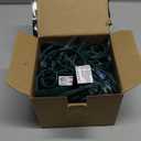 C7 Incandescent Christmas Lights Outdoor,Colored Christmas Tree Lights with 27 Glass 5w Bulbs(2 Spare),Vintage Xmas Lights Outdoor for Holiday/Paty/Patio/House Decor,E12 Base,Green Wire (Multicolor)