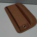 Premium Leather Car Seat Gap Filler Organizer, Universal Fit Accessories for Women/Men Interior, Center Console Organizer with Card Slots for Car, SUV, Truck (Brown, 1 Pack)