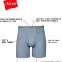 Hanes mens Underwear Boxer Briefs Pack, Cool & Breathable Cotton Moisture-wicking Underwear for Men, No Ride Up (XL)