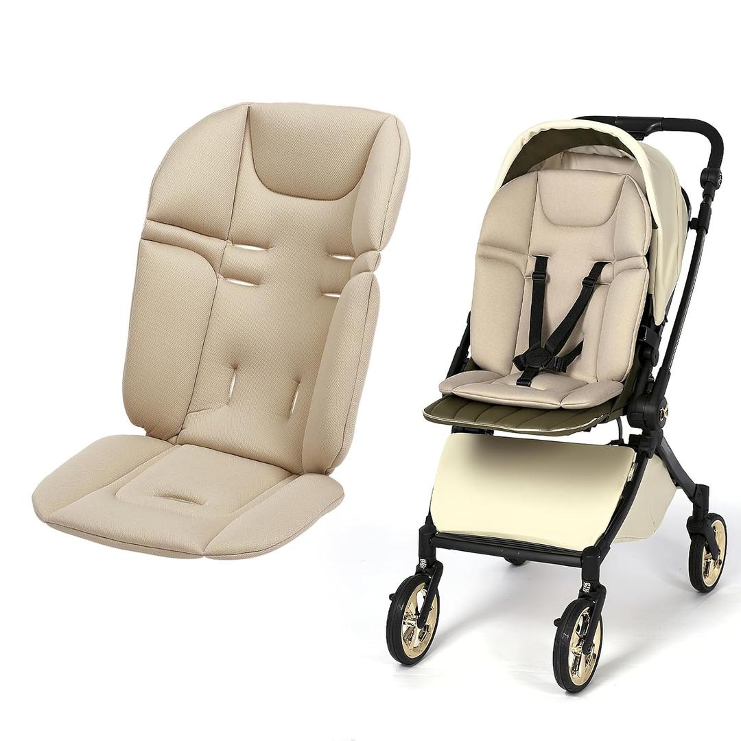 Baby Stroller Seat Liner for Most Stroller Models, Breathable Fabric Stroller Seat Liner Insert, Ensure Comfort and Support on The Go, Stroller Accessories for Toddler Aged 0-5 Years Old