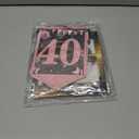 40th Birthday Decorations - 12 PCS Rose Gold Happy 40th Birthday Banner 40th Hanging Swirls Streamers Surprise 1986 Honeycomb Centerpieces Table Decorations for Birthday Party Supplies Favors