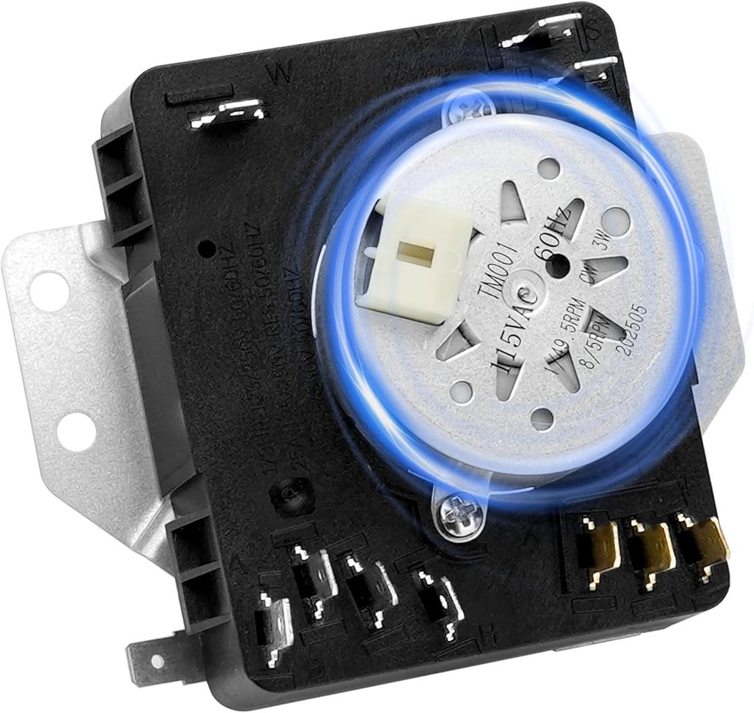 W10185992 WPW10185992 Dryer Timer Fit for Maytag Whirlpool Kenmore Cros-ley Dryer wed5000dw2 WGD5300VW1 MEDC465HW0 418-095-20-b5 AP6016542 EAP11749833, 115V 60Hz by Cenipar