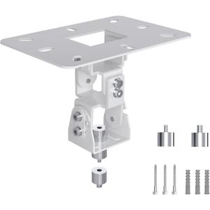 Mini Projector Ceiling Mount Stand Adjustable Wall Mount Hanger Bracket for Mini Projector with 2 Free Adapters, White PR14MINIW