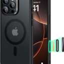 ESR for iPhone 16 Pro Case, Camera Control Cover, Compatible with MagSafe, Shockproof Military-Grade Protection, Magnetic Phone Case for iPhone 16 Pro, Classic Hybrid Case, Frosted Black