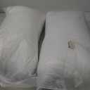 Viewstar Pillows Queen Size Set of 2, Hotel Quality, Down Alternative Gusseted Bed Pillows for Side, Back, or Stomach Sleepers, White
