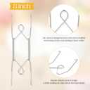 30 Pack Plate Hanger for Wall Upgraded Wall Plate Hangers with 30 Pieces Hooks Stainless Steel Wire Holders Compatible with Decorative Dishes(8 Inch)