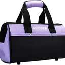 Purple Tool Bag,13 Inch Wide Mouth Open Tool Organizer with 12 Storage Pockets (Purple)