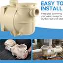 350089 Inground Pool and Spa Booster Pump Body Housing Replacement Part for Pool & Spa Systems, Compatible with Pentair,SuperFlo Inground Pool and Spa Booster Pump Body Housing,Easy to Install