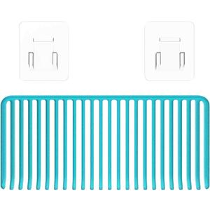 Three by Three Seattle Aquafolio Large Shower Shelf - Secure, Spacious, & Easy to Clean, Organize Your Bathroom with Stlylish & Practical Storage Solutions, Light Blue