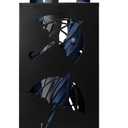 Metal Umbrella Holder, Square Freestanding Umbrella Stand Bucket Storage Indoor for Entryway, 6.3 x 6.3 x 16.3 Inch - Black